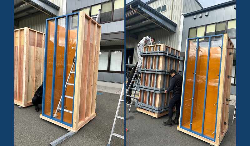 【クリアーフォーム型枠】モックアップ事例